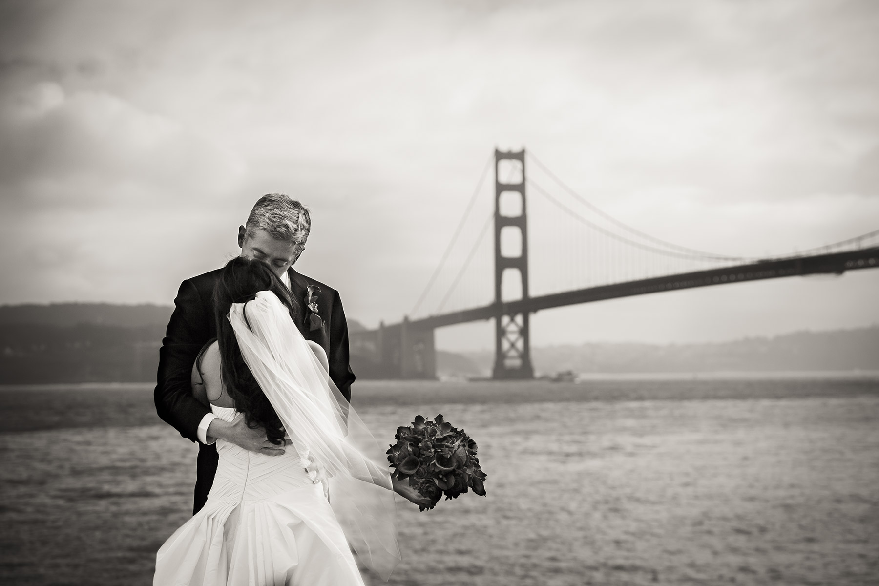 San Francisco Wedding portrait, Sausalito
